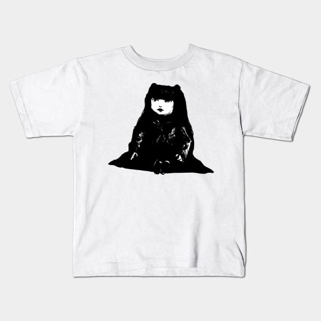 Nadja Doll Kids T-Shirt by BertoMier